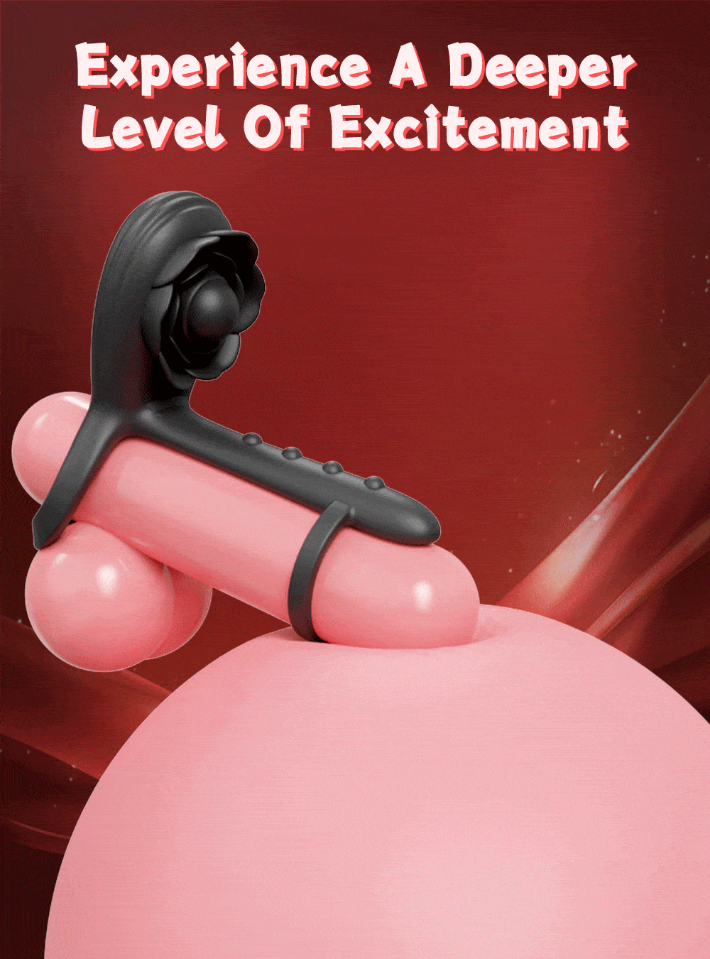 Adjustable Silicone Cock Ring & Extender – Delay Ejaculation & Dual Stimulation Device