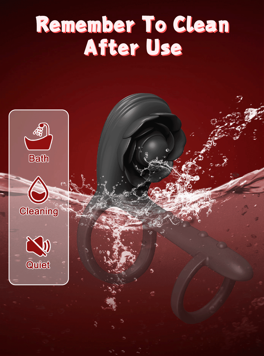 Adjustable Silicone Cock Ring & Extender – Delay Ejaculation & Dual Stimulation Device