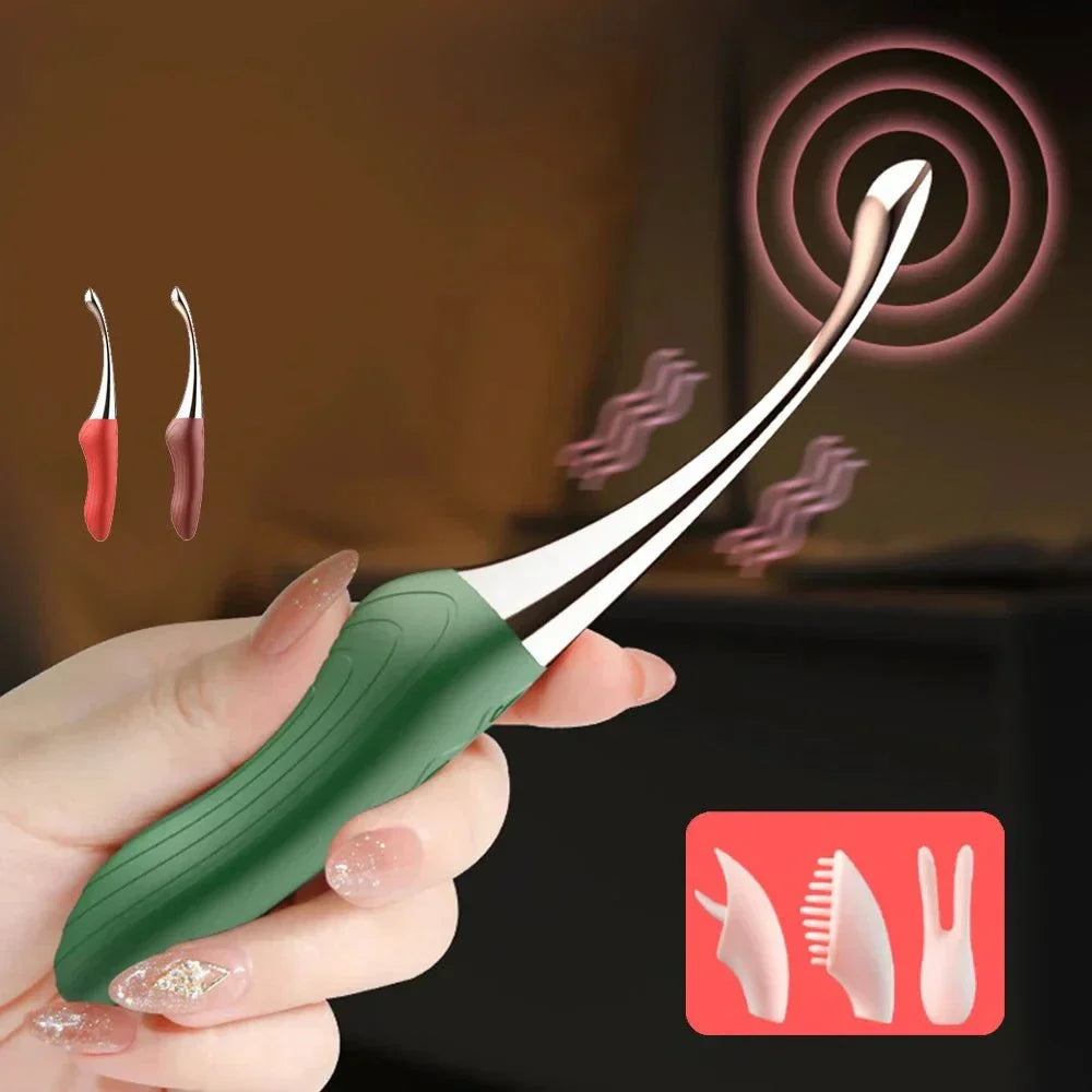 High-Frequency G-Spot Vibrator with ergonomic design for clitoral, nipple, and oral-lick stimulation.