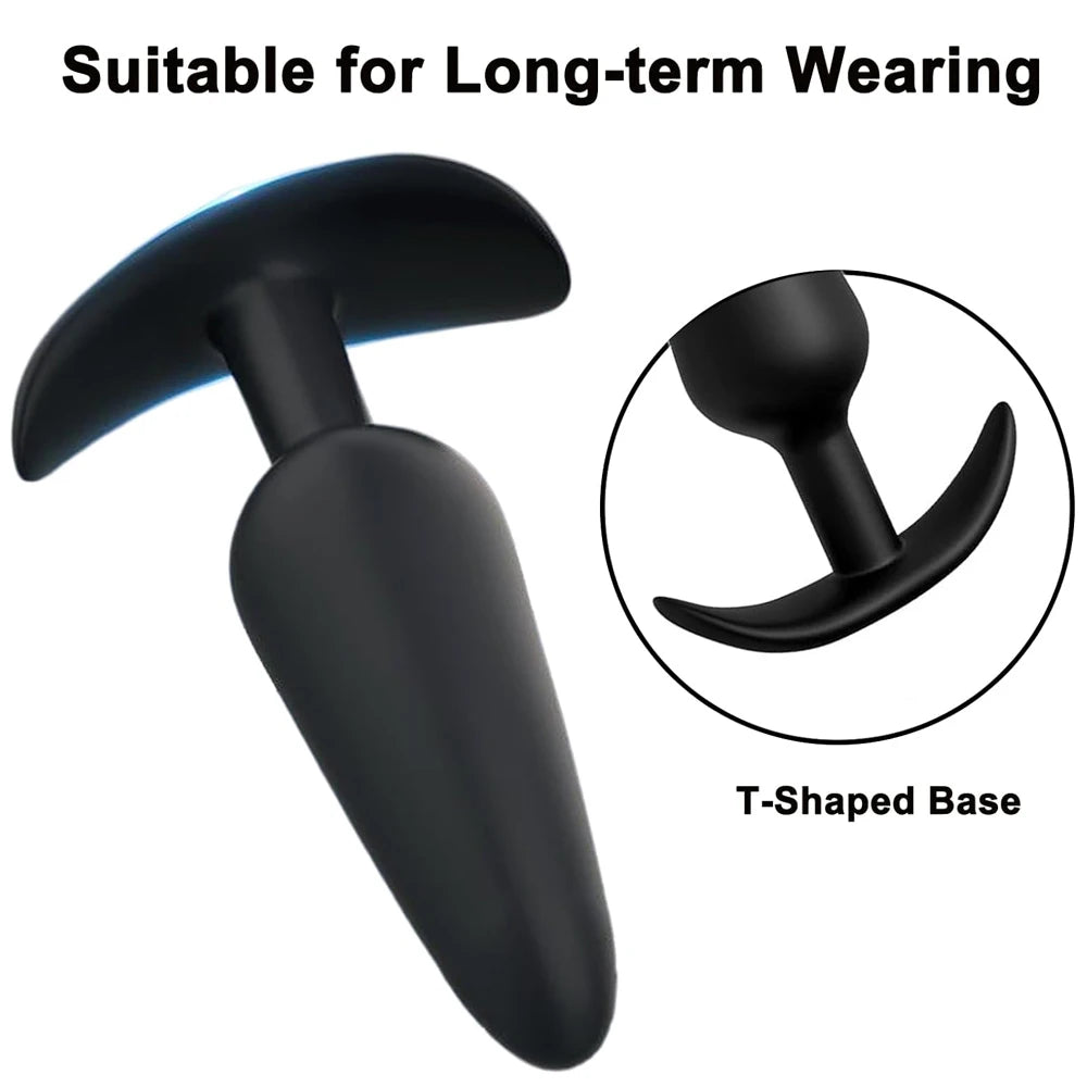 3-Piece Silicone Anal Plug Set – Soft & Flexible Butt Plugs
