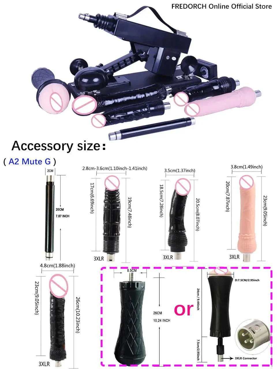 Automatic Sex Machine with adjustable thrust, multiple mounts, remote and app control for customizable pleasure