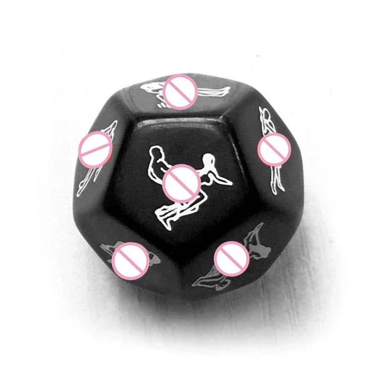 37-Piece Black Wolf BDSM Kit including bondage dice with position illustrations