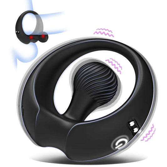 Rechargeable Vibra Ring – Adjustable Silicone Cock Ring for Couples & Delay Ejaculation