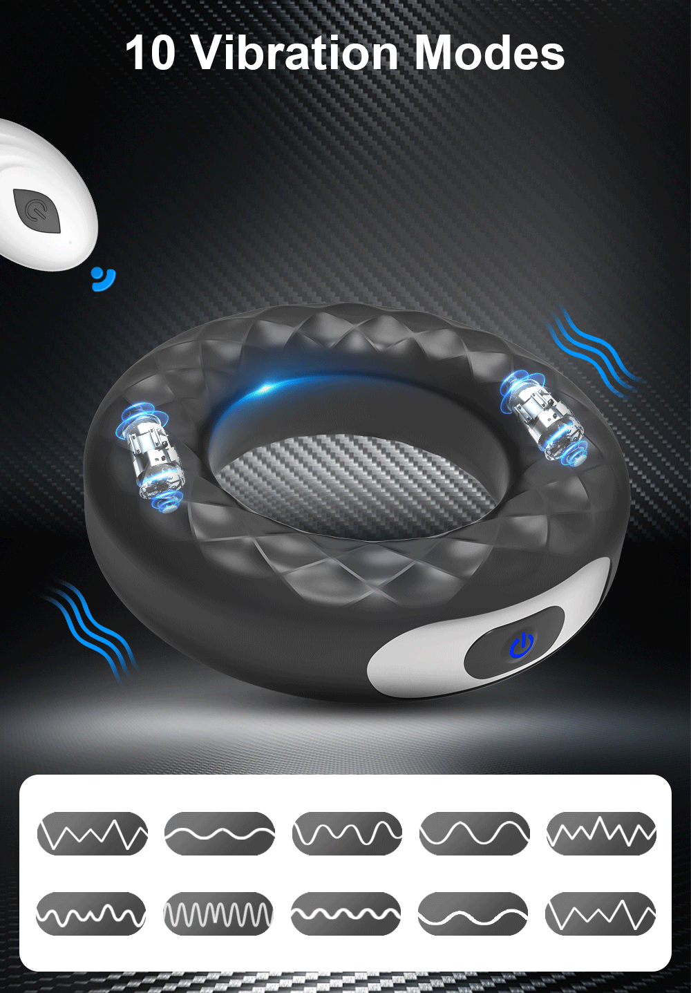 Vibrating Cock Ring — Stronger Erection & Ejaculation Delay for Men & Couples