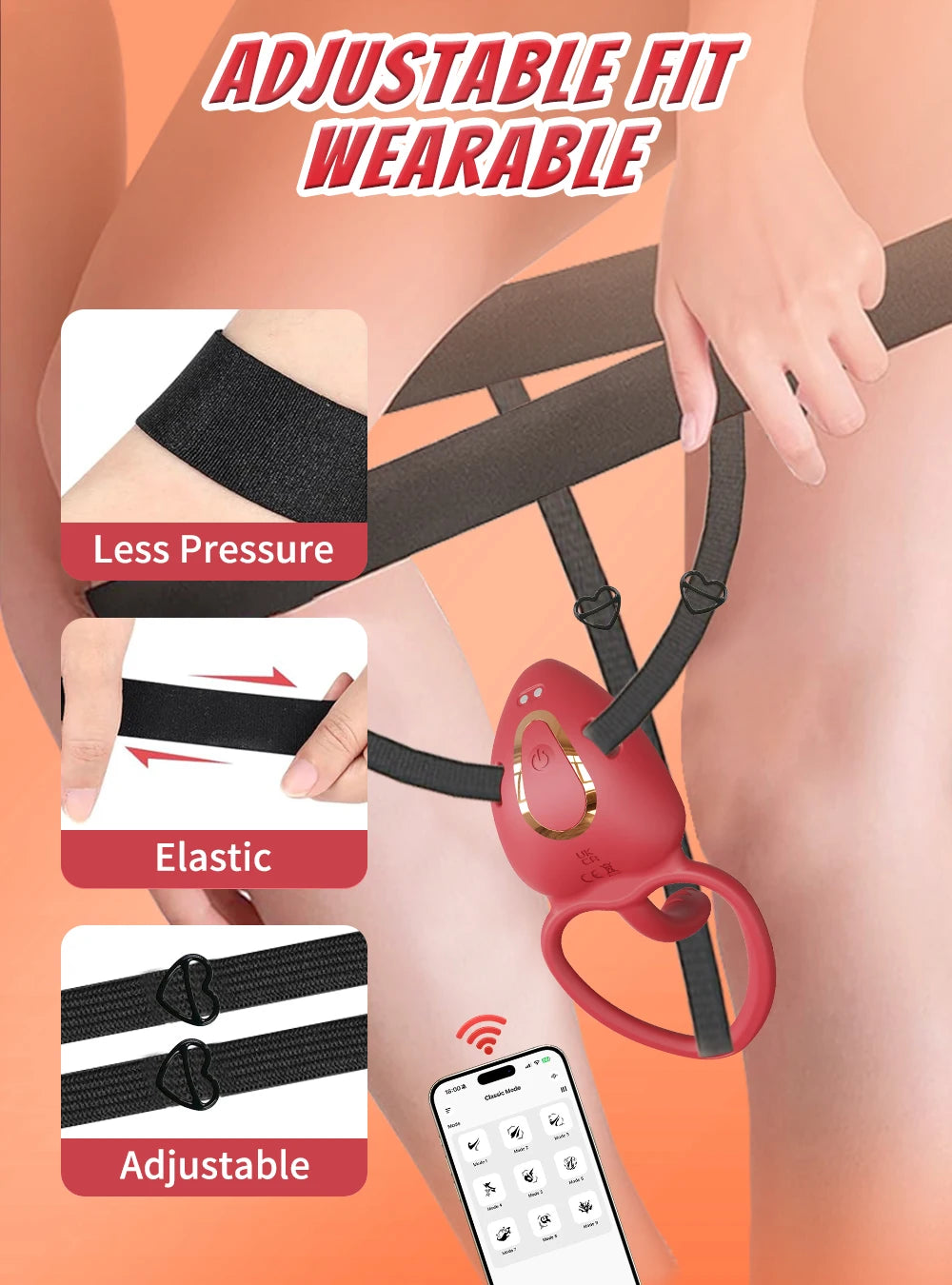 Sexy Adult Female App Control Panty Wearable Vibrator Female Clitoral G Spot Vibration Stimulator Adult Sex Toy for Couple