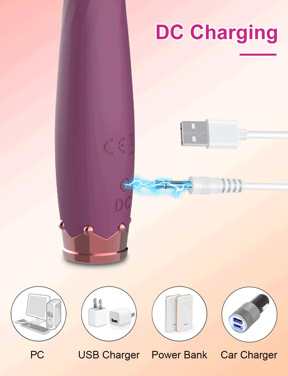 8 Seconds to Orgasm G-Spot Vibrator with finger-shaped design and USB rechargeable silicone body for versatile stimulation
