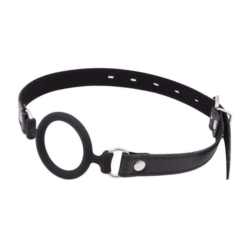 Silicone Ring Gag Mouth Restraint – Open-Mouth Training & Bondage Device for Couples