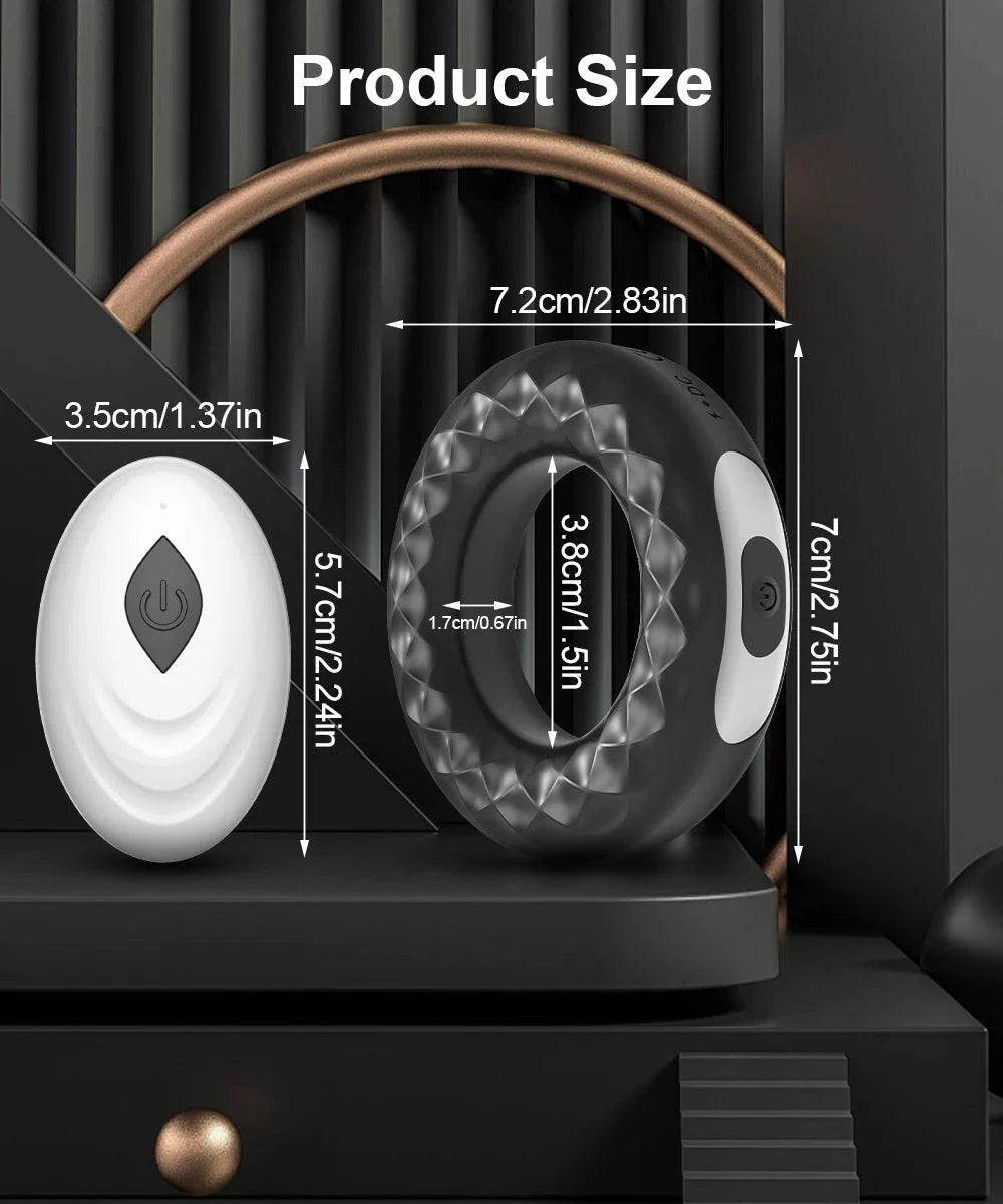 Vibrating Cock Ring — Stronger Erection & Ejaculation Delay for Men & Couples