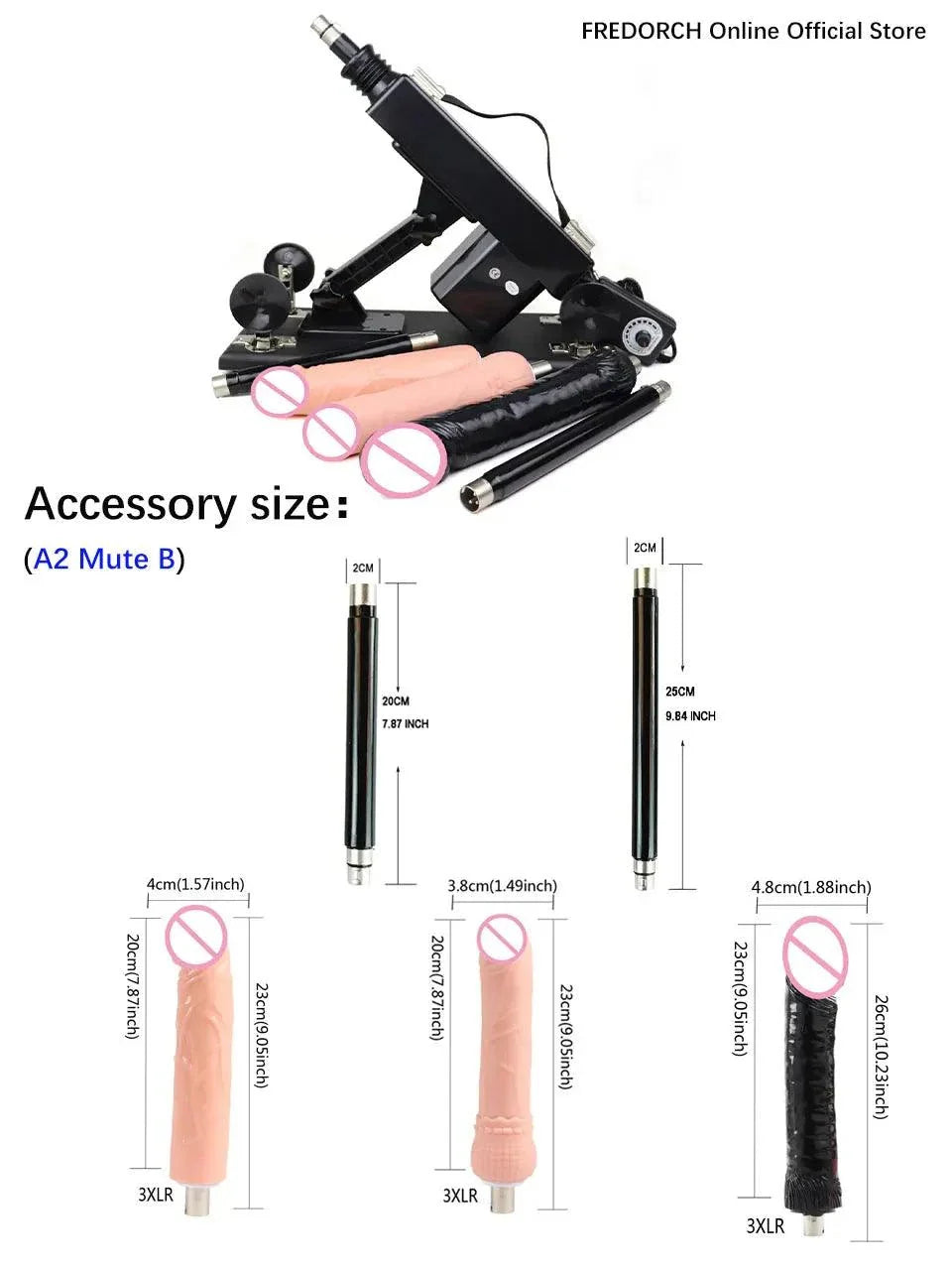 Automatic sex machine with adjustable thrust, remote and app control, multiple attachments and customizable settings for intense pleasure