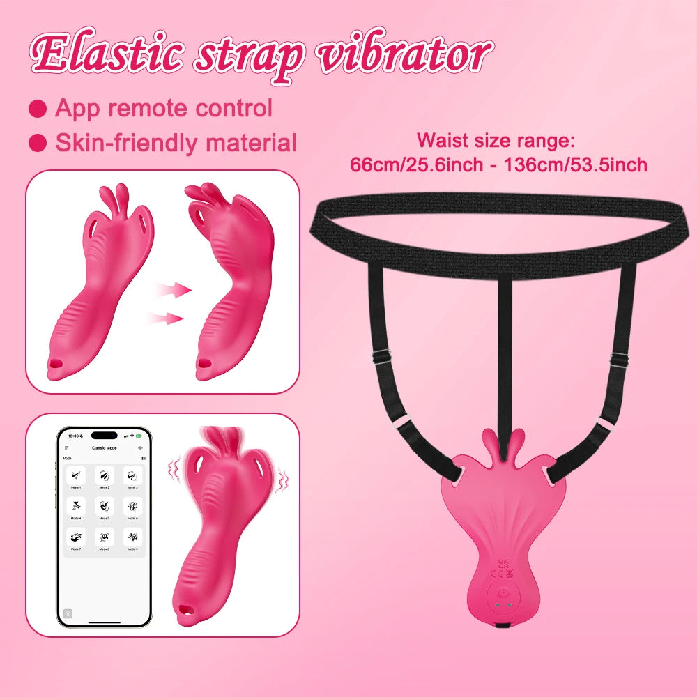 Sexy Adult Female App Control Panty Wearable Vibrator Female Clitoral G Spot Vibration Stimulator Adult Sex Toy for Couple