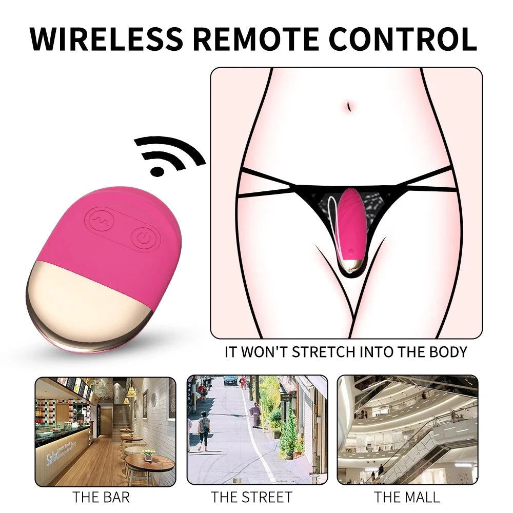 Wireless Remote Control Love Egg / Bullet Vibrator — Powerful Internal Stimulator
