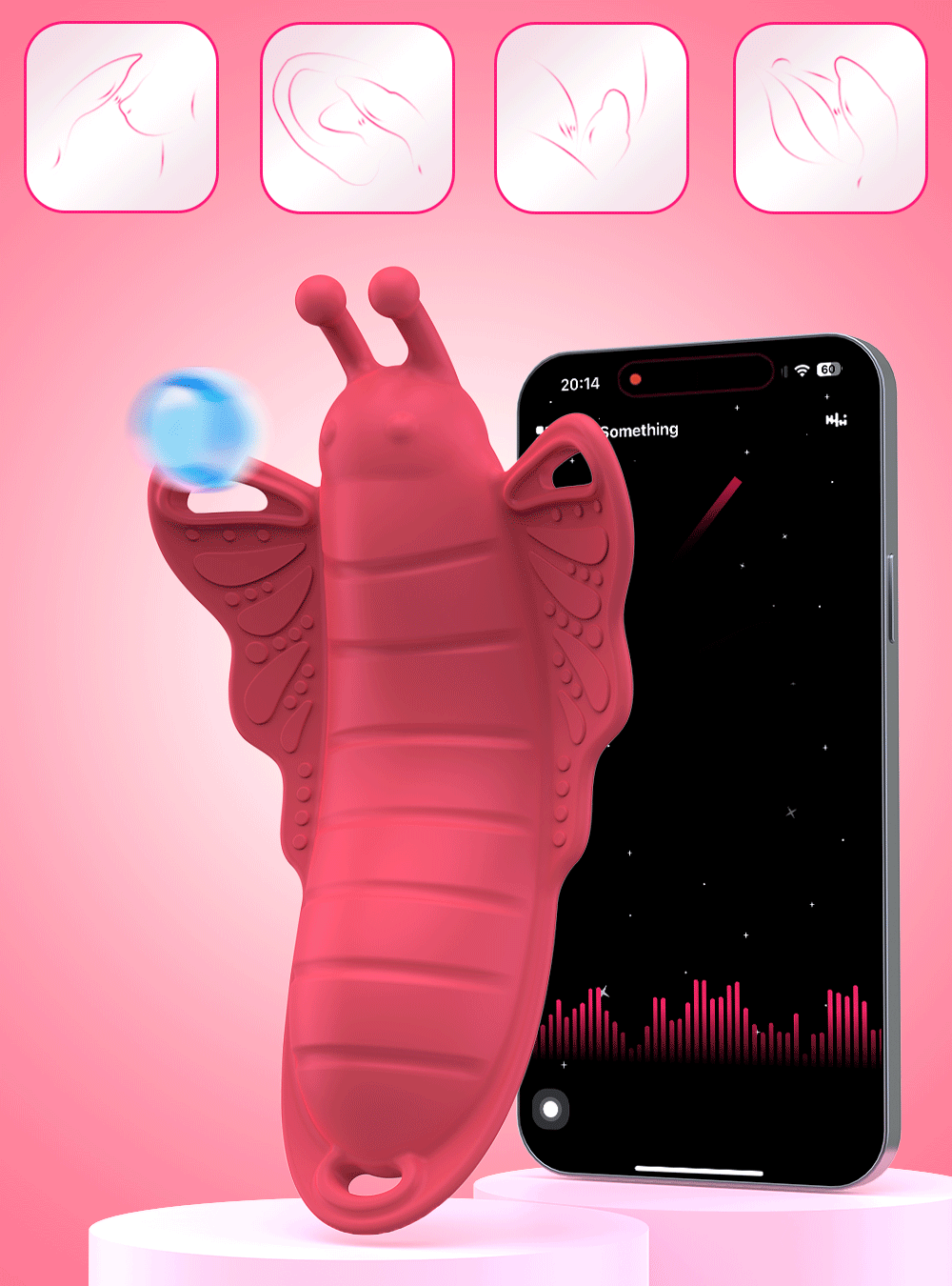 Sexy Adult Female App Control Panty Wearable Vibrator Female Clitoral G Spot Vibration Stimulator Adult Sex Toy for Couple