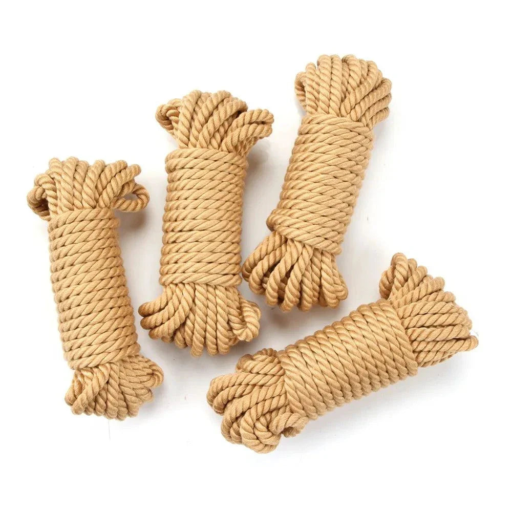 20-meter soft cotton rope for BDSM bondage and restraint kit for couples