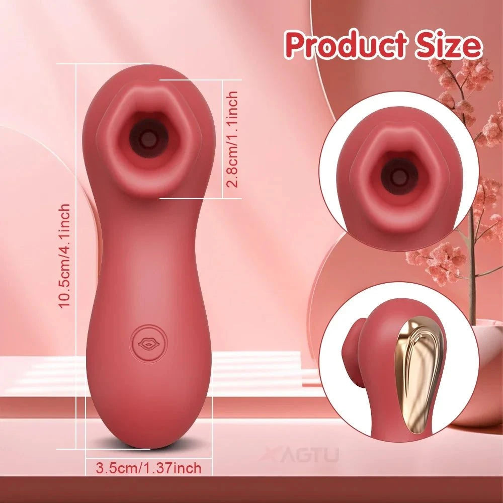 APP-Controlled Sucking Vibrator — Clit & Nipple Stimulator with Suction + Vibration