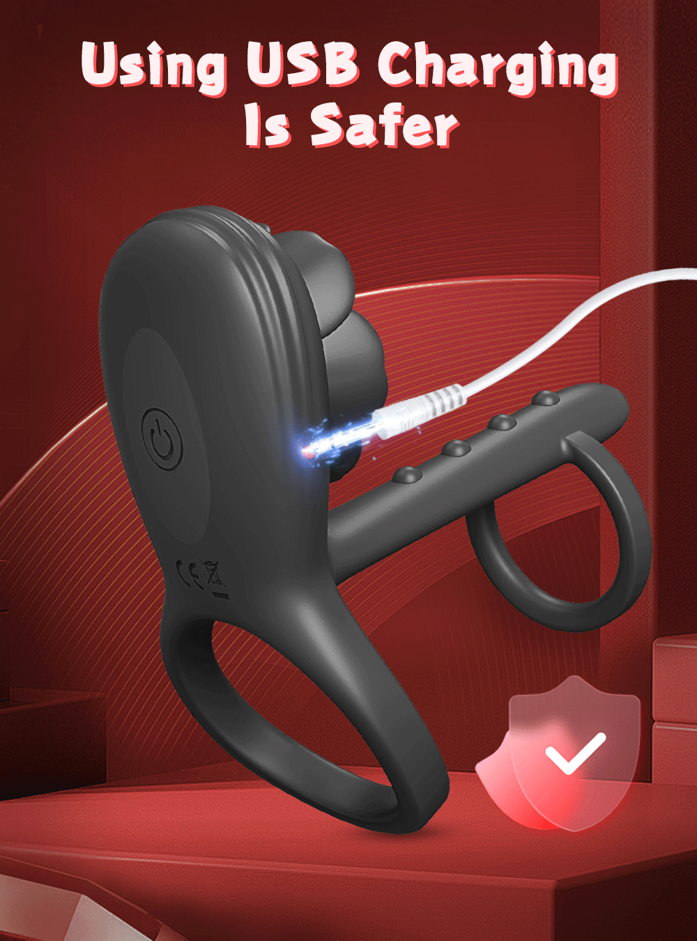 Adjustable Silicone Cock Ring & Extender – Delay Ejaculation & Dual Stimulation Device