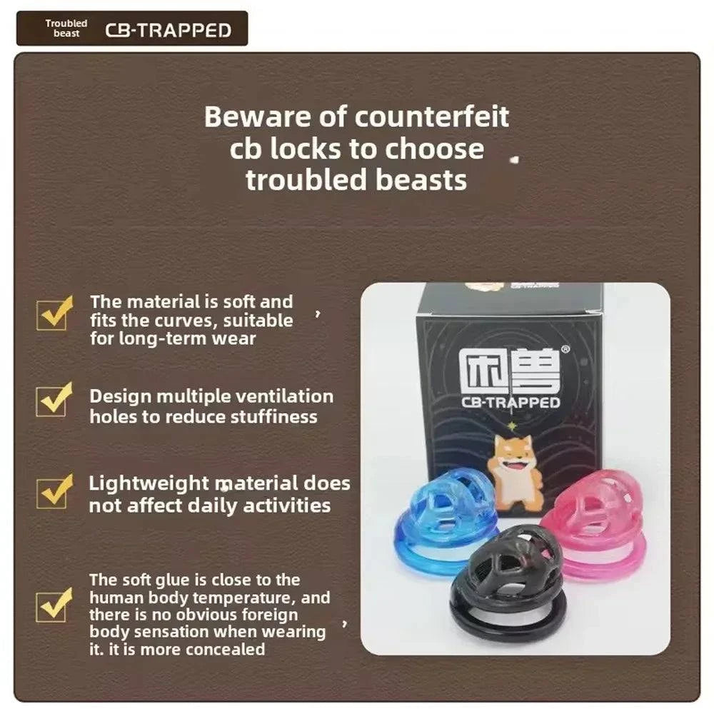 Soft Silicone Chastity Cage – Adjustable, Secure & Discreet Restraint Device