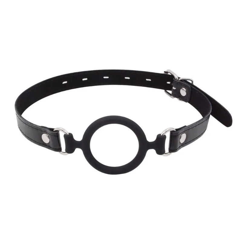 Silicone Ring Gag Mouth Restraint – Open-Mouth Training & Bondage Device for Couples