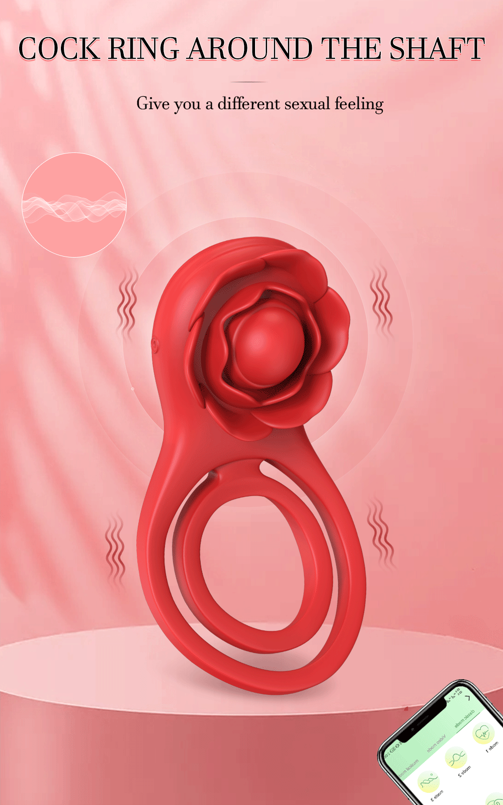 Adjustable Silicone Cock Ring & Extender – Delay Ejaculation & Dual Stimulation Device