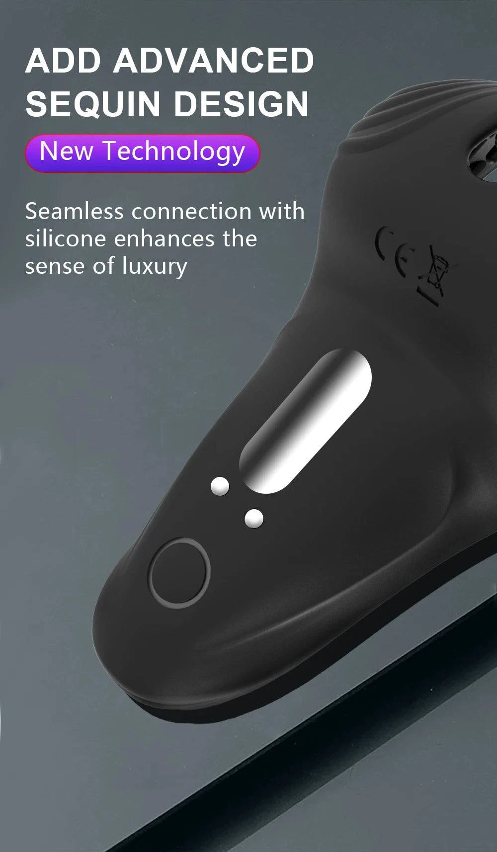 Silicone Remote Control Vibrating Cock Ring — Penis Ring with Strong Vibrations