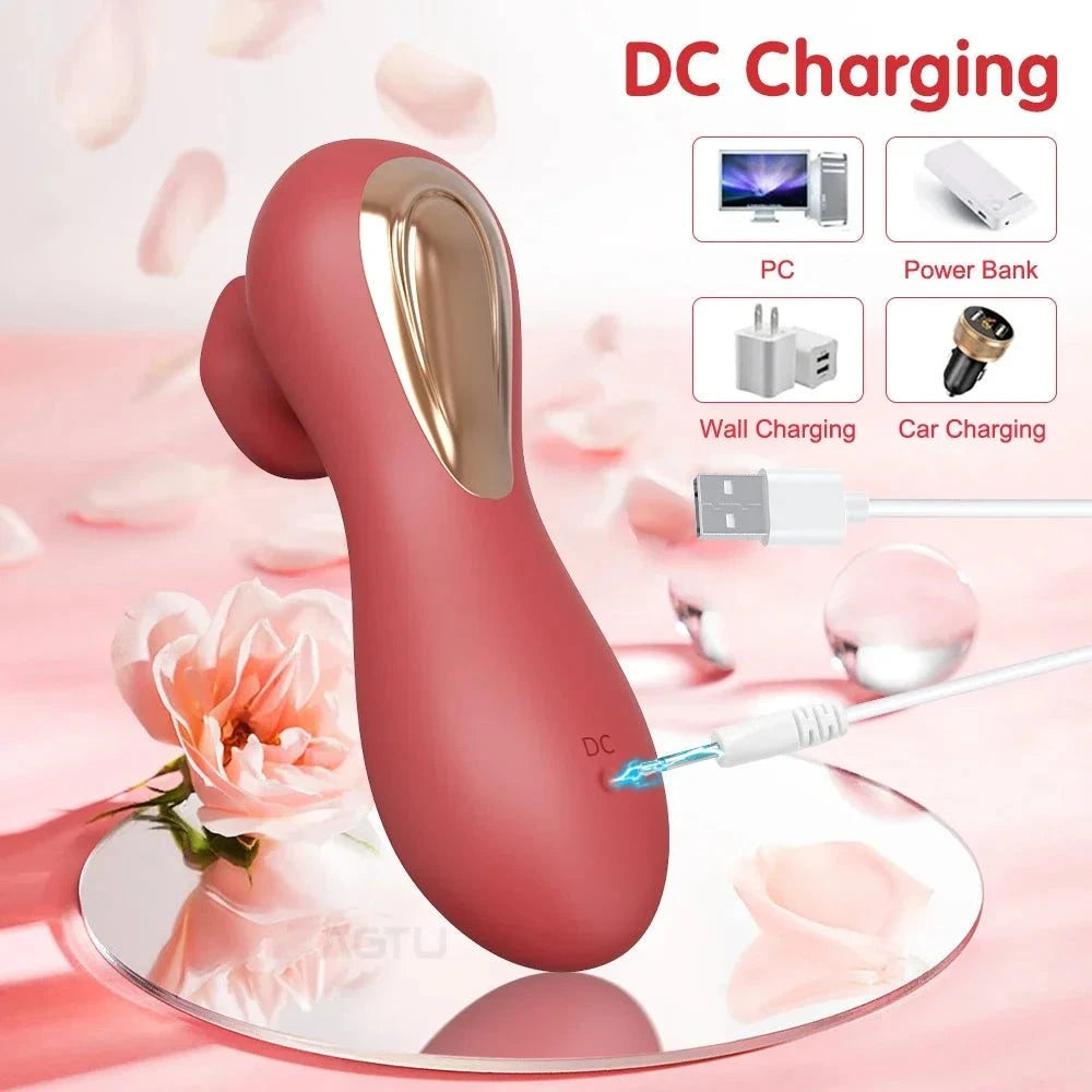 APP-Controlled Sucking Vibrator — Clit & Nipple Stimulator with Suction + Vibration