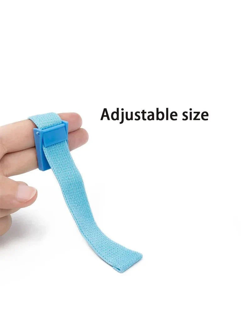 Adjustable blue strap of Electro Shock Conductive Cock Ring for customizable fit