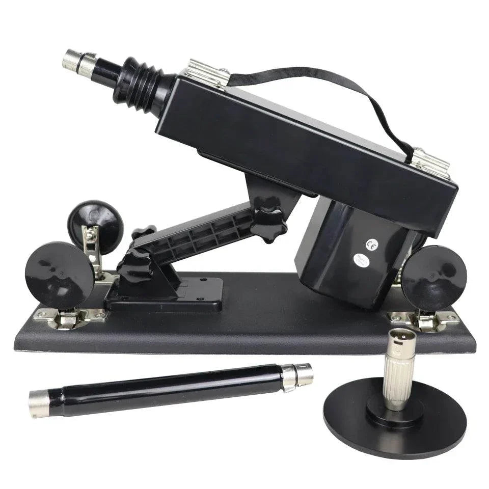 Automatic Sex Machine with adjustable thrust, remote and app control, multiple mounts and attachments for personalized pleasure