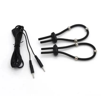Varied Electro-Shock Penis Ring with electro-stim cock ring and urethra prostate stimulator