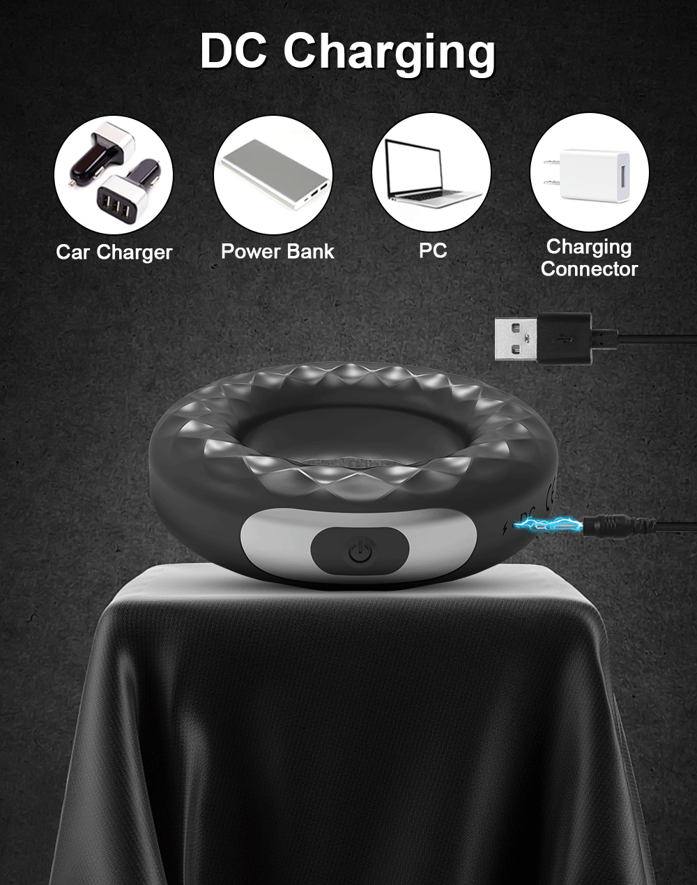Vibrating Cock Ring — Stronger Erection & Ejaculation Delay for Men & Couples