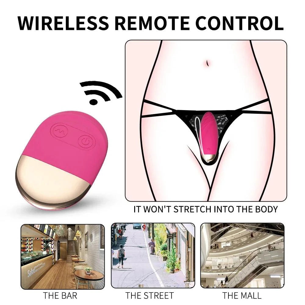 Wireless Remote Control Love Egg / Bullet Vibrator — Powerful Internal Stimulator