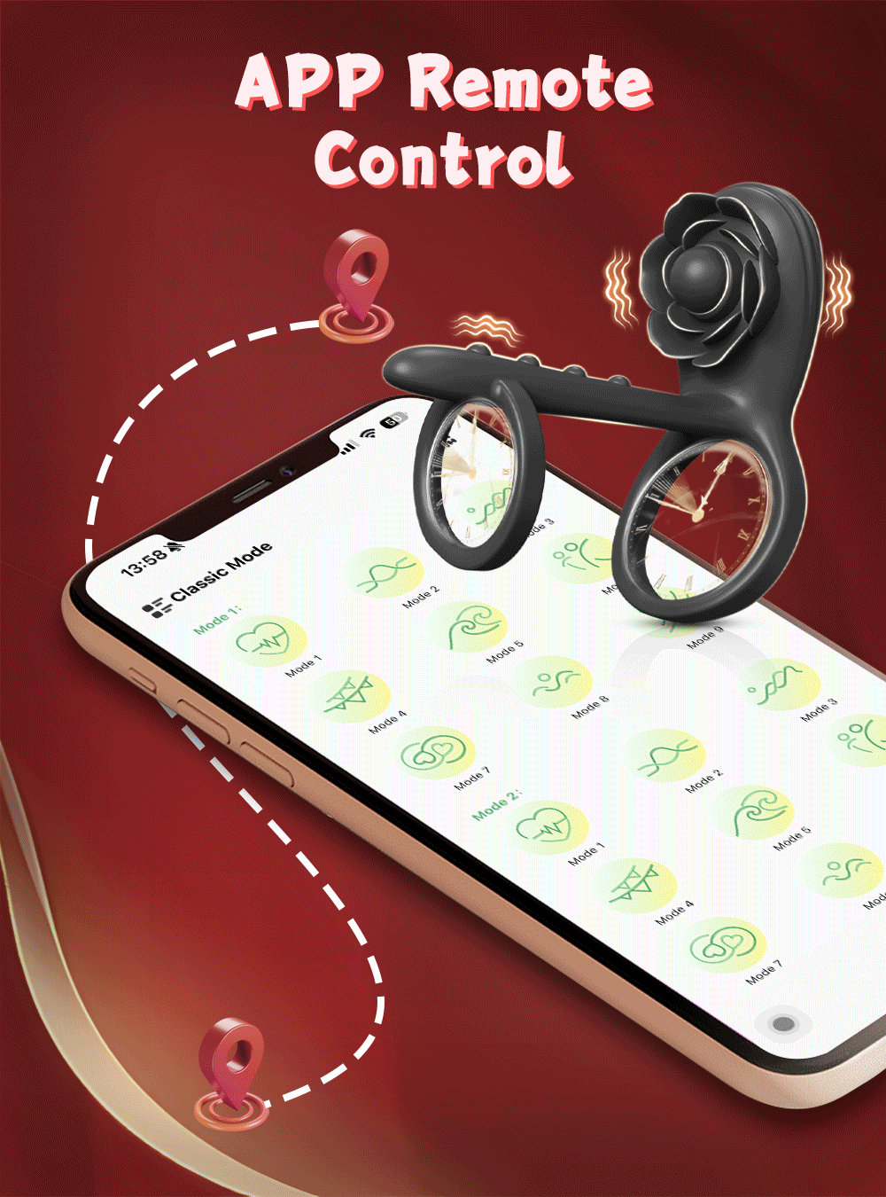 Adjustable Silicone Cock Ring & Extender – Delay Ejaculation & Dual Stimulation Device