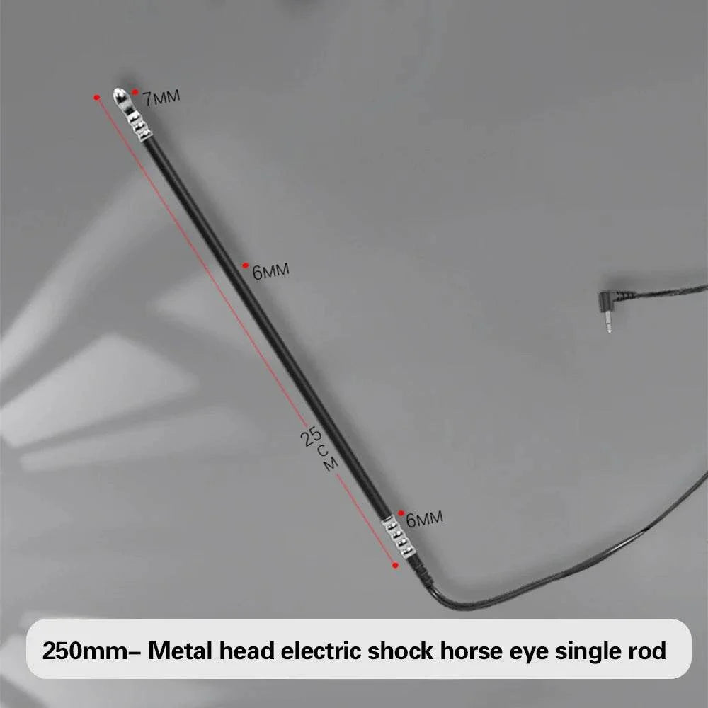 Electric shock stimulator metal rod for anal and urethral use with 250mm length and 6-7mm diameter