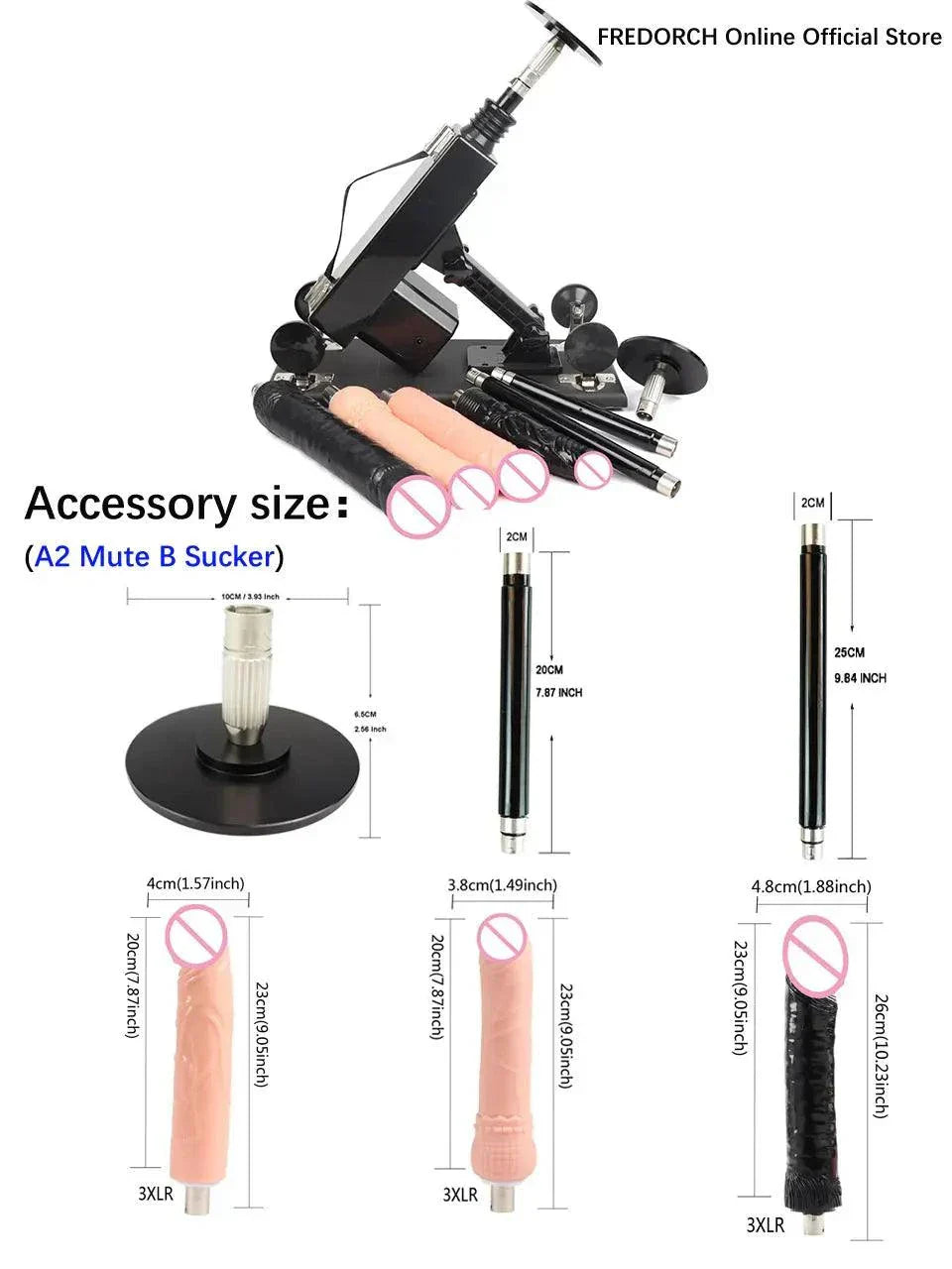 Automatic sex machine with adjustable thrust, remote and app control, multiple attachments and customizable settings for intense pleasure