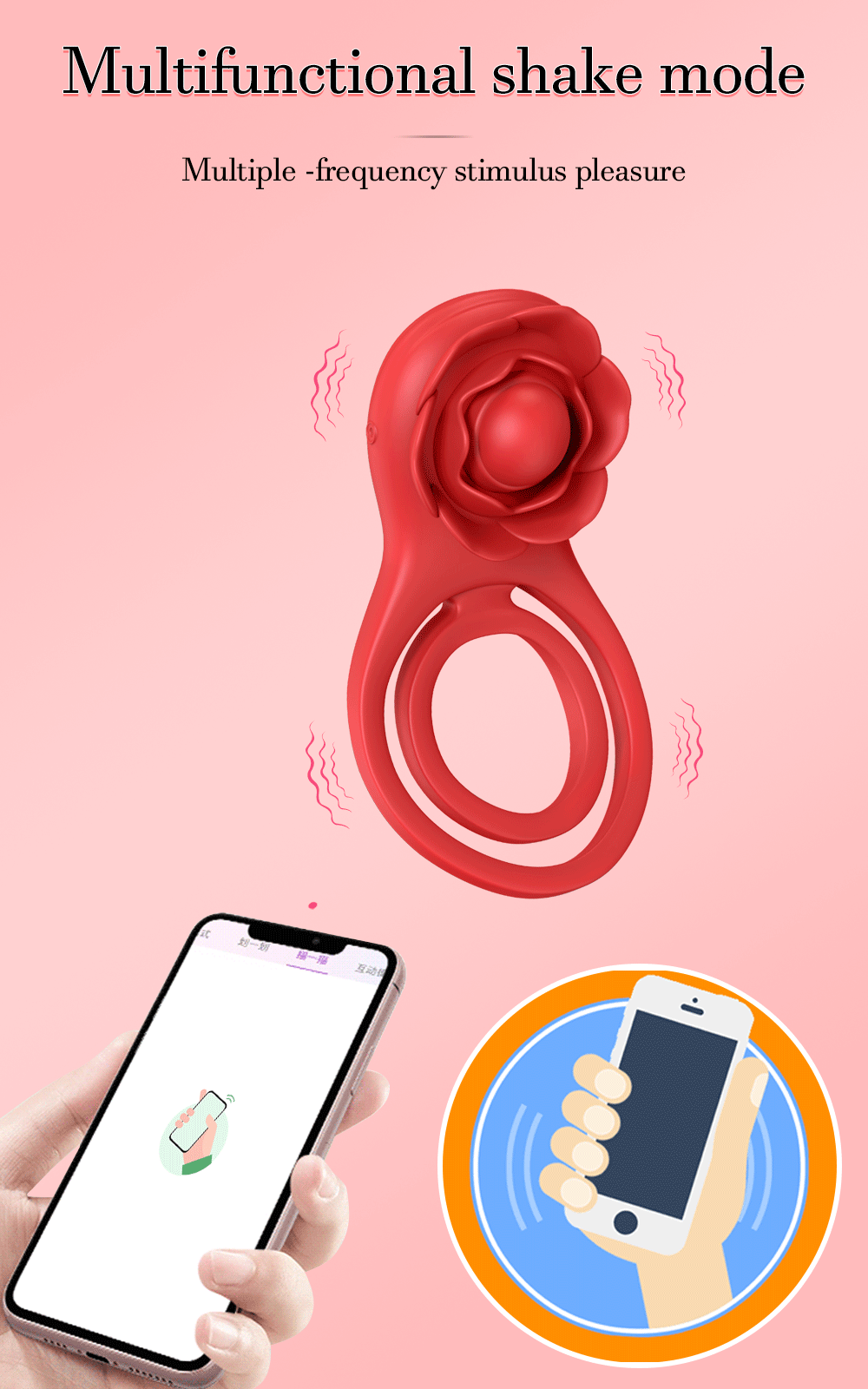 Adjustable Silicone Cock Ring & Extender – Delay Ejaculation & Dual Stimulation Device