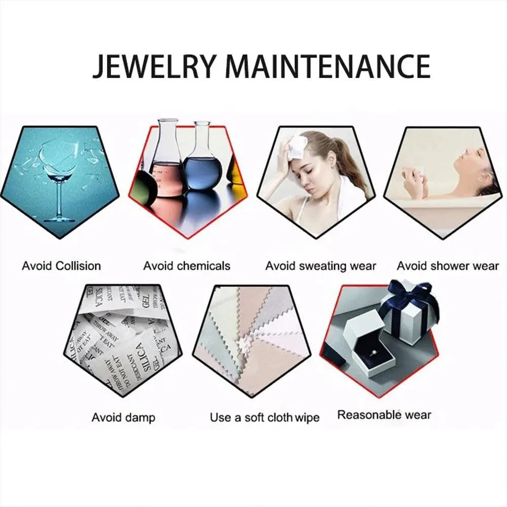 Jewelry maintenance tips for Stonefans Red Heart Rhinestone Waist Chain including avoiding collisions, chemicals, sweat, shower, dampness, using soft cloth, and reasonable wear