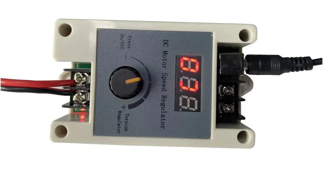 DC motor speed regulator for automatic sex machine with digital display and control knob