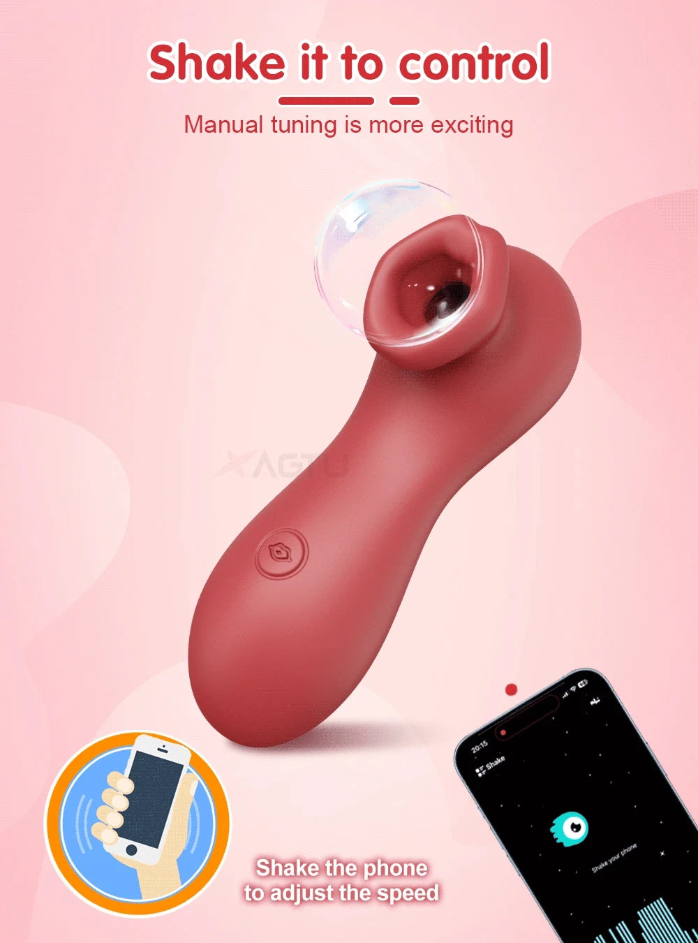 APP-Controlled Sucking Vibrator — Clit & Nipple Stimulator with Suction + Vibration