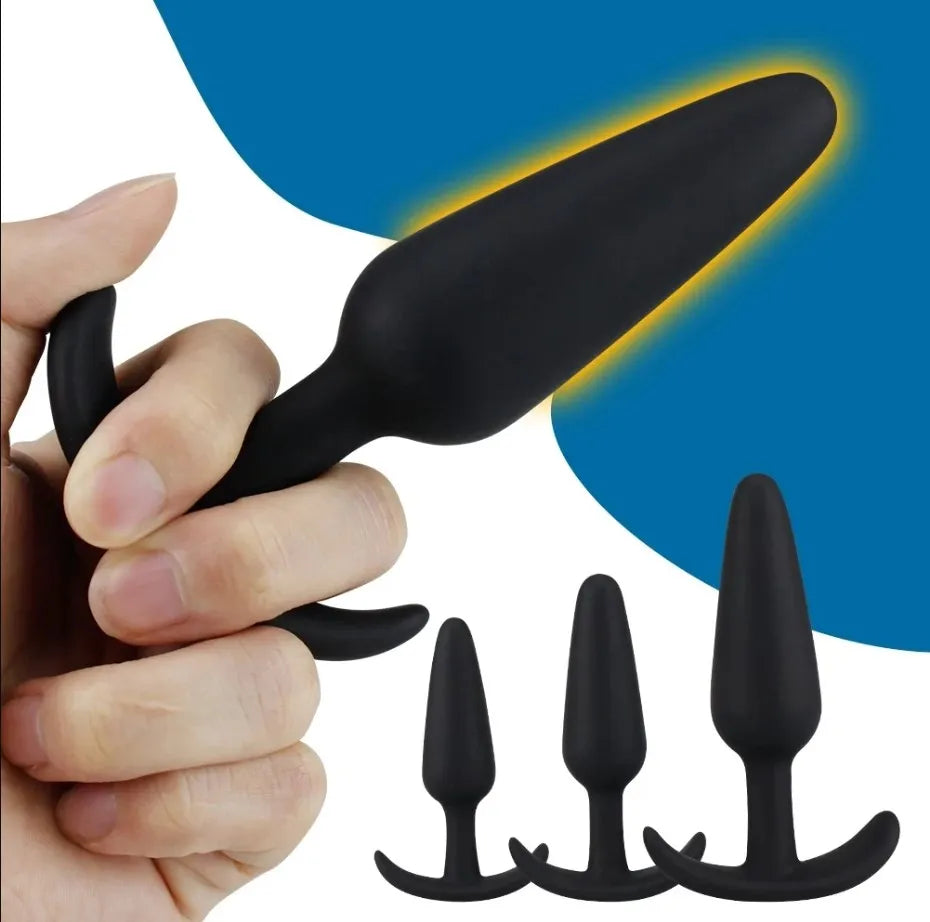 3-Piece Silicone Anal Plug Set – Soft & Flexible Butt Plugs