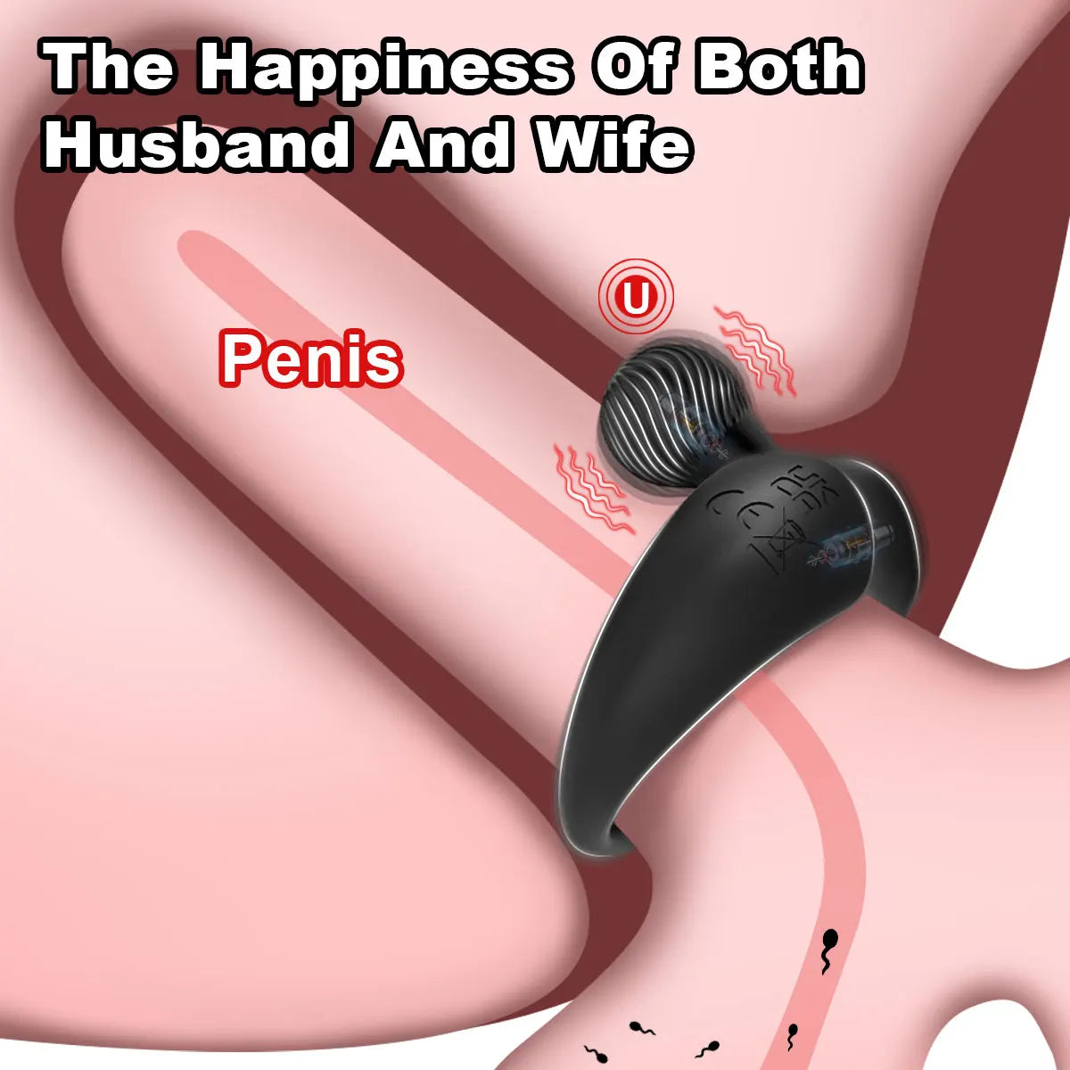 Rechargeable Vibra Ring – Adjustable Silicone Cock Ring for Couples & Delay Ejaculation
