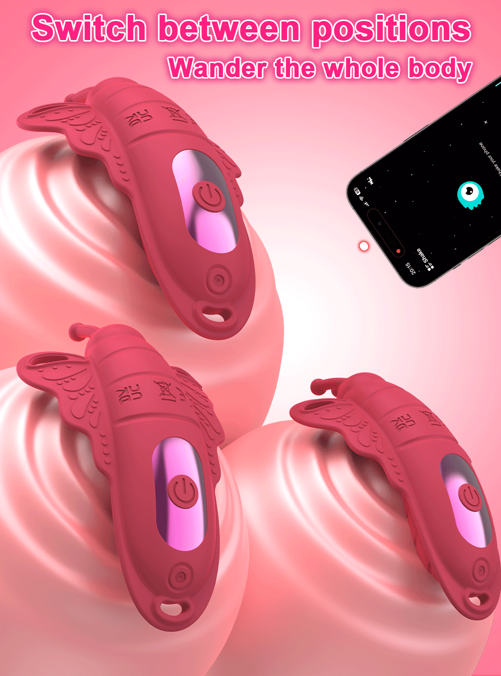 Sexy Adult Female App Control Panty Wearable Vibrator Female Clitoral G Spot Vibration Stimulator Adult Sex Toy for Couple