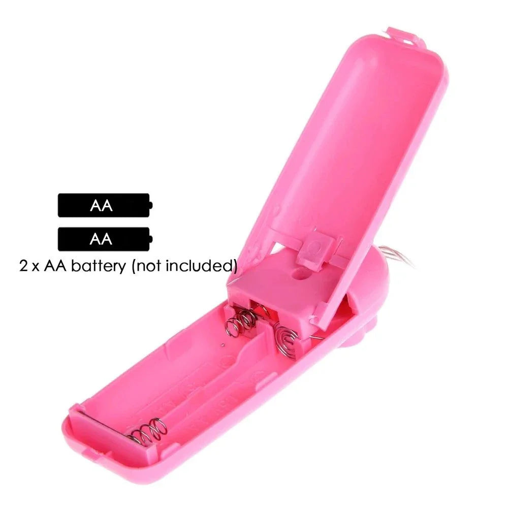 pink battery compartment for Plush & Nylon BDSM Kit accessories with AA battery slots