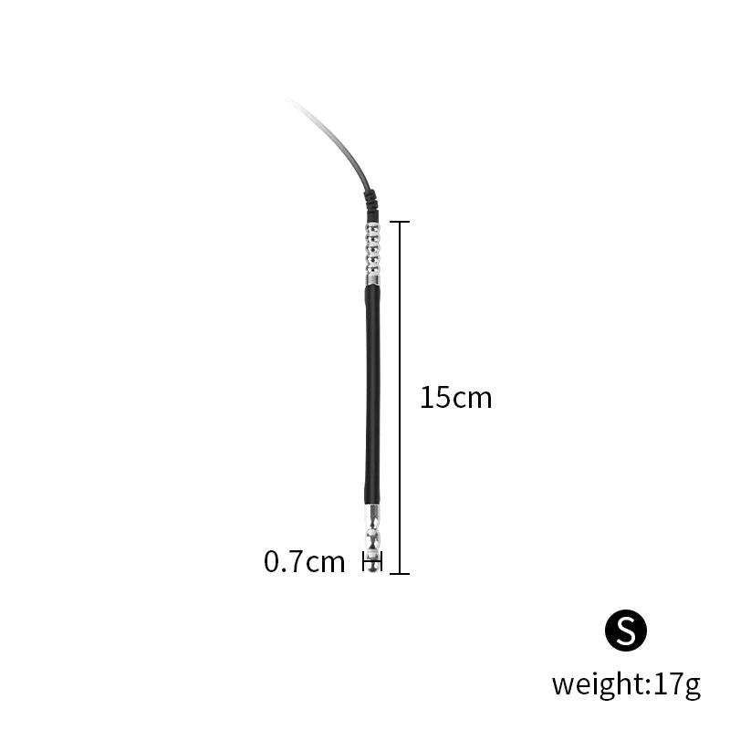 Dilatador uretral de silicona con descarga eléctrica — Tapón para el pene con forma de ojo de caballo