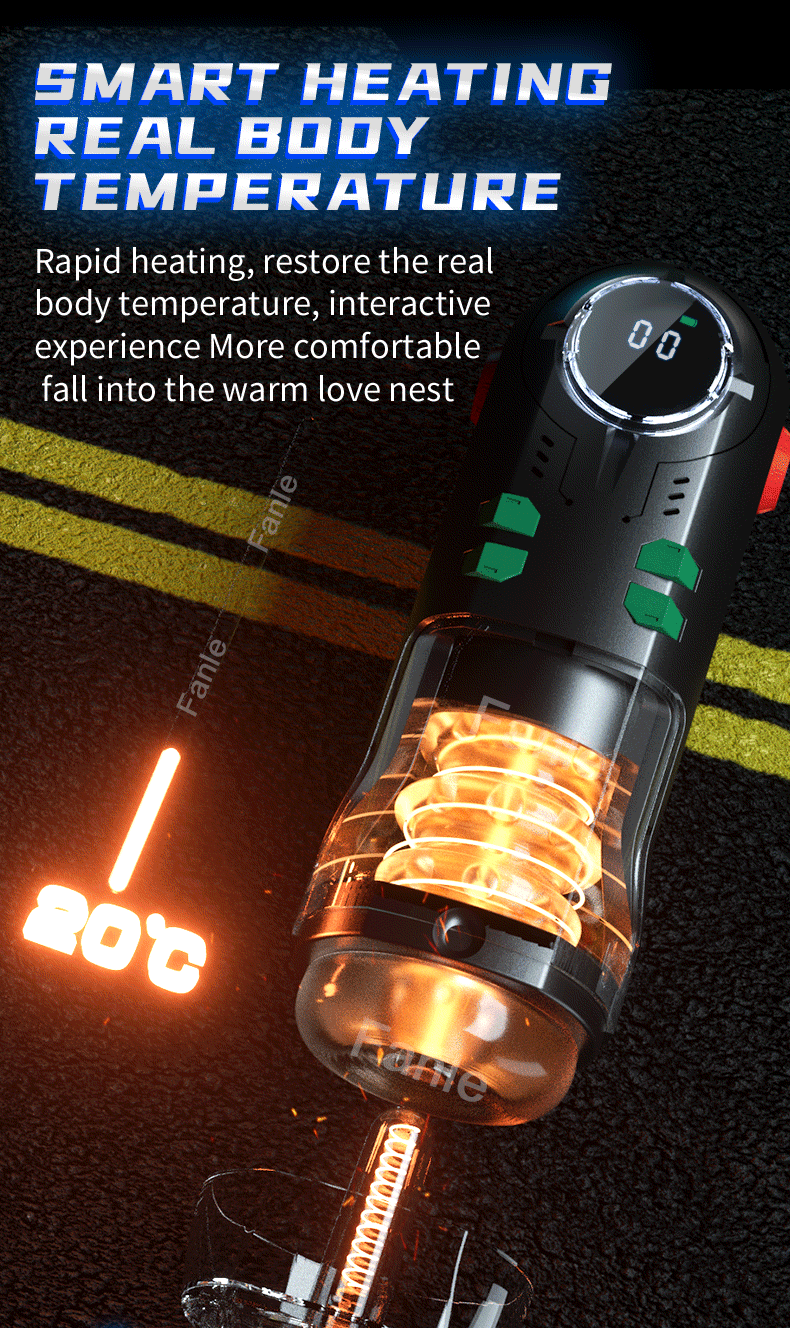 Automatic Male Masturbator Cup Telescopic Sucking Heated Pussy Blowjob Machine Thrusting Vibration Masturbation Sex Toy for Men