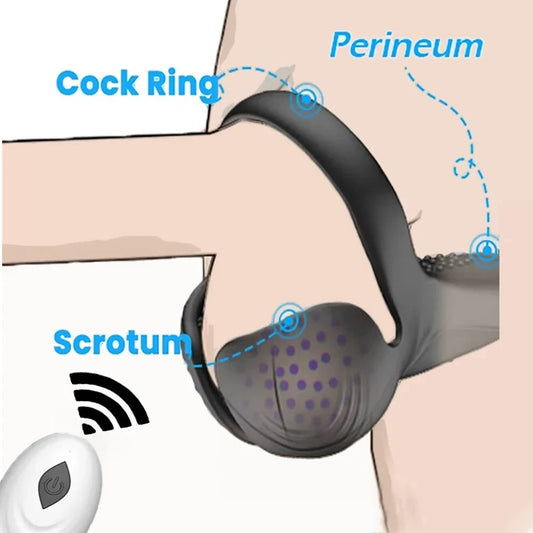 Silicone Remote Control Vibrating Cock Ring — Penis Ring with Strong Vibrations