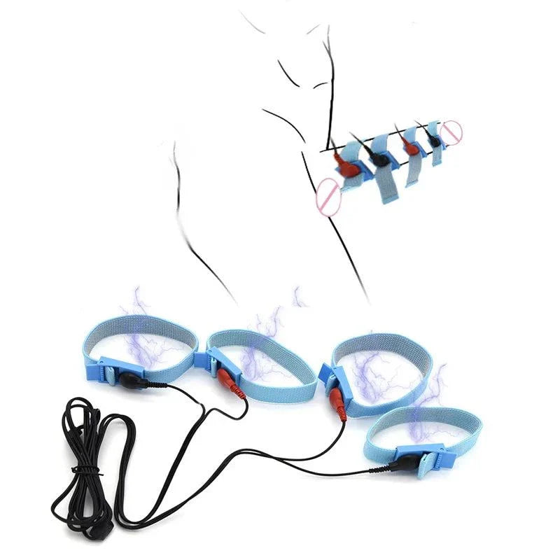 Electro Shock Conductive Cock Ring with adjustable fit and electric stimulation for enhanced sensitivity and endurance