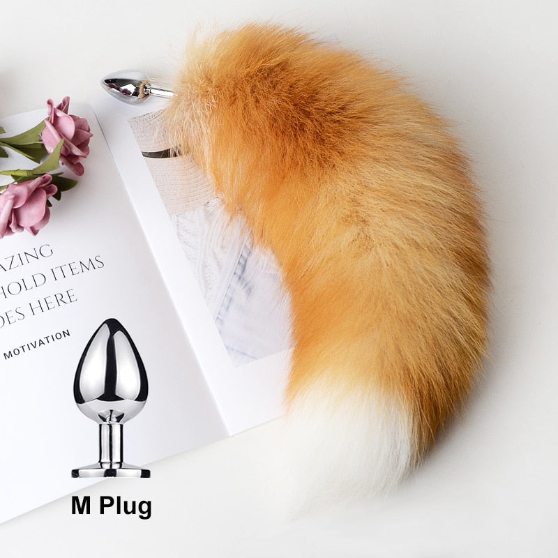 Anal Plug Real Fox Tail