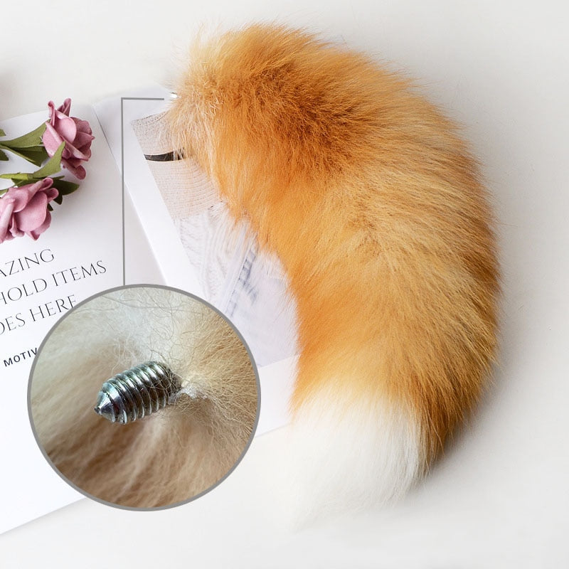 Anal Plug Real Fox Tail