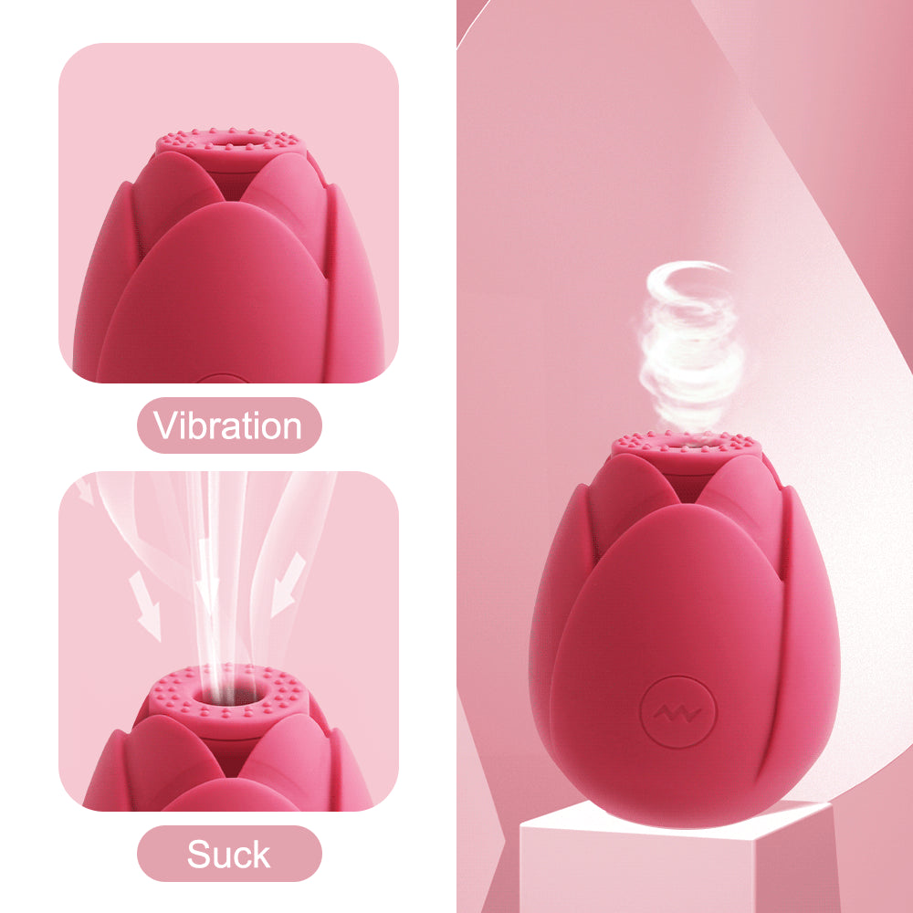 Rose shaped Clitoris suction stimulator