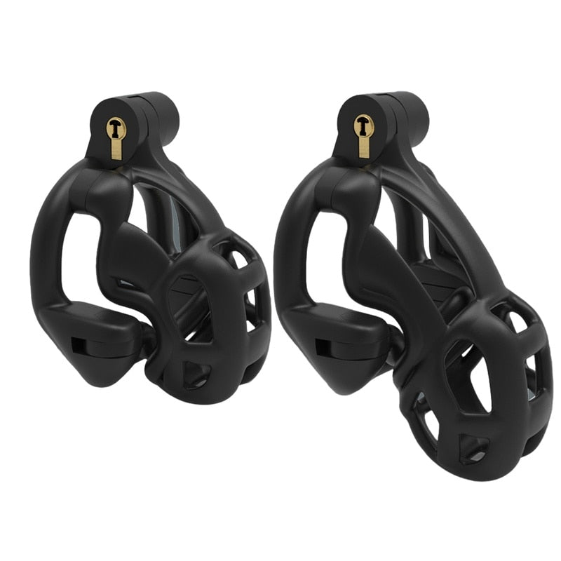 Double-Lock Chastity Device Male Cock Cage