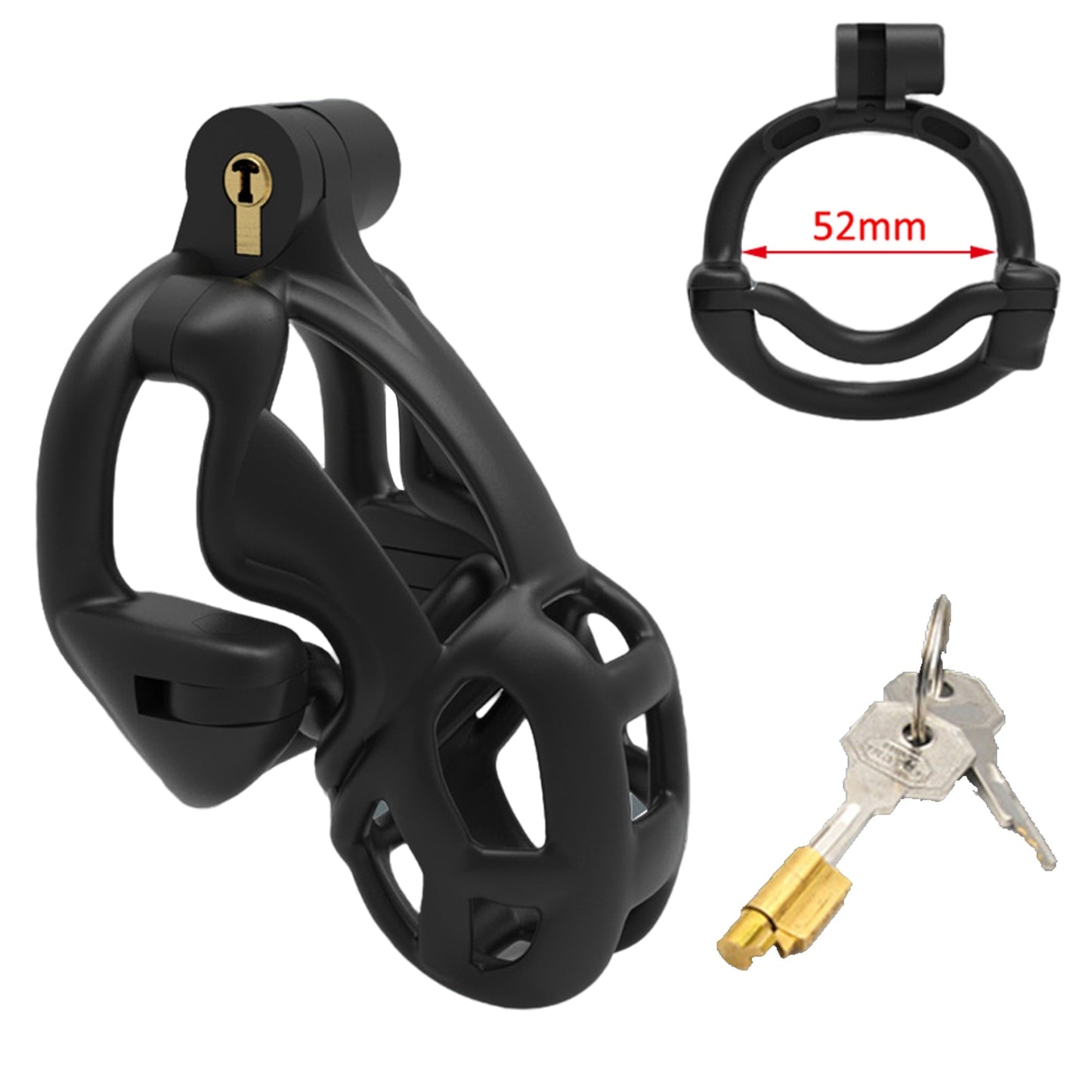 Double-Lock Chastity Device Male Cock Cage