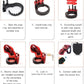 Wireless remote electric shock male chastity cage with ball stretcher and anal plug BDSM sex tool assembly steps